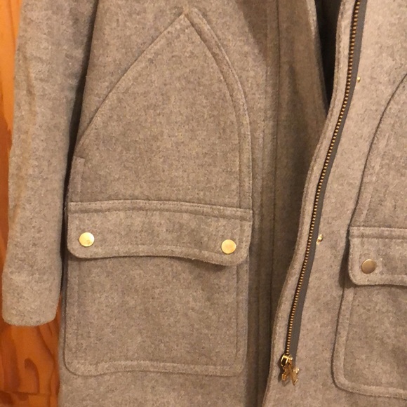 J Crew gray wool coat - Picture 3 of 5